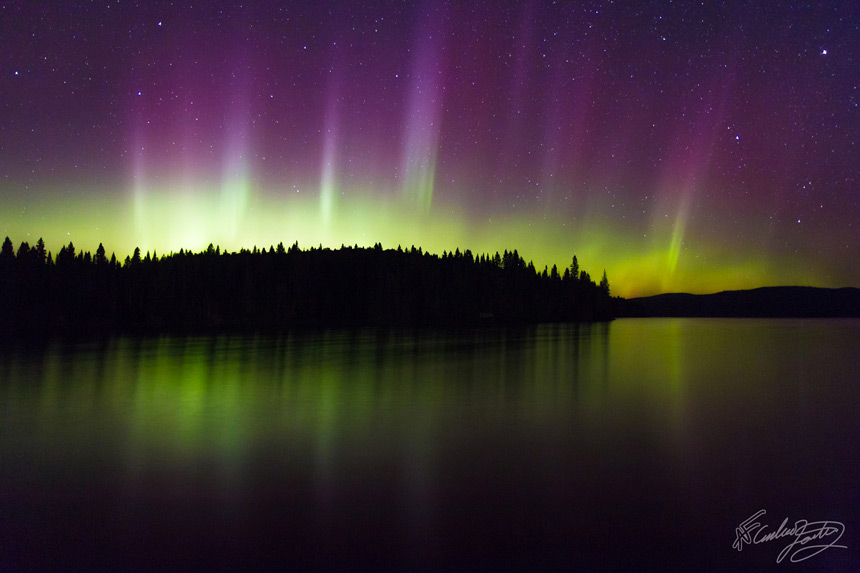 Aurores Boreales au Quebec St David © Andre Fortin